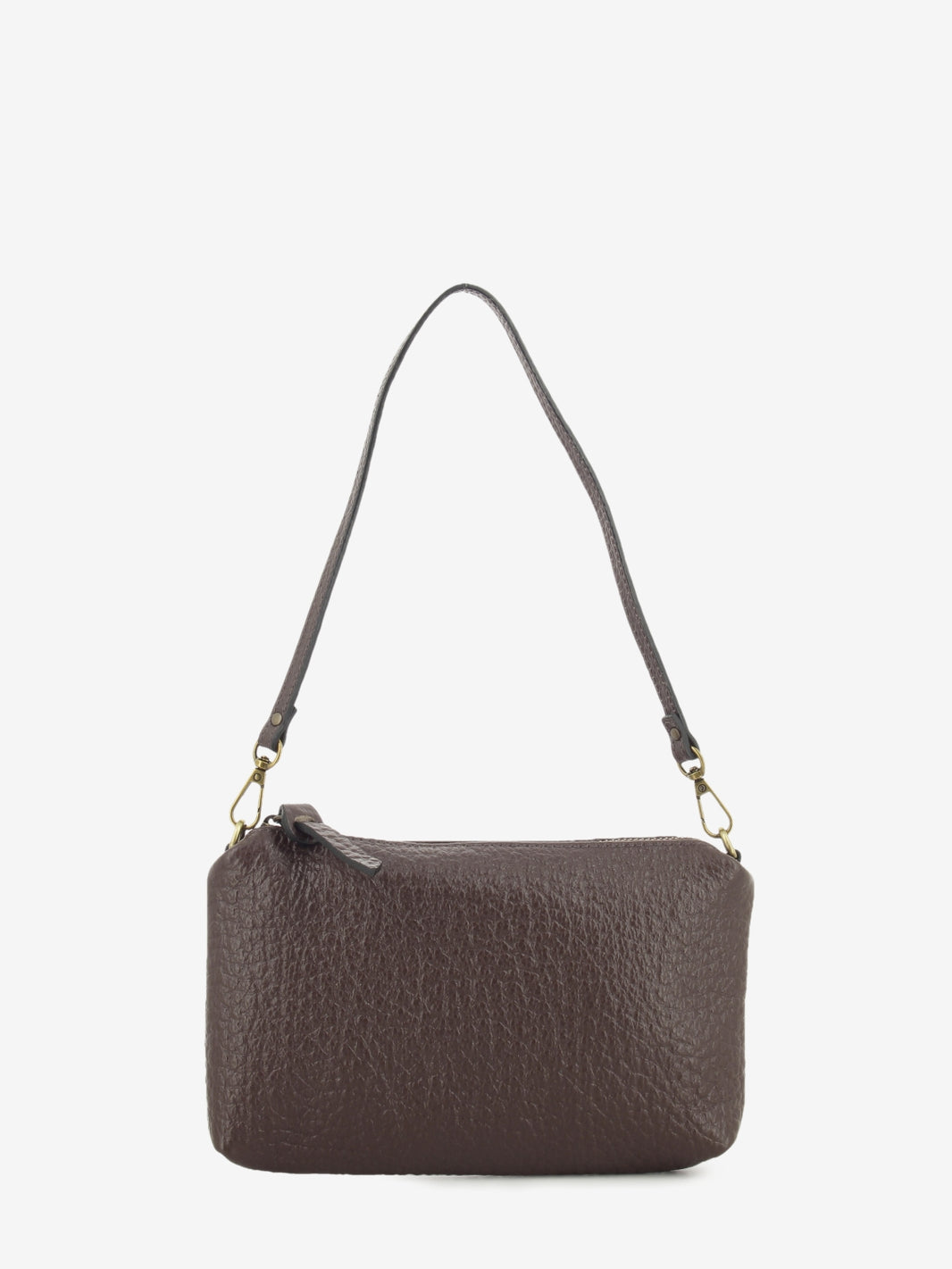 DARK BROWN LEATHER BAG 8500_37016