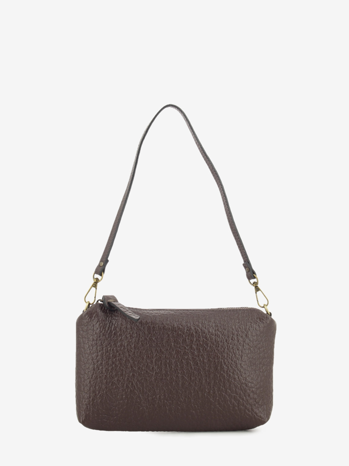DARK BROWN LEATHER BAG 8500_37016