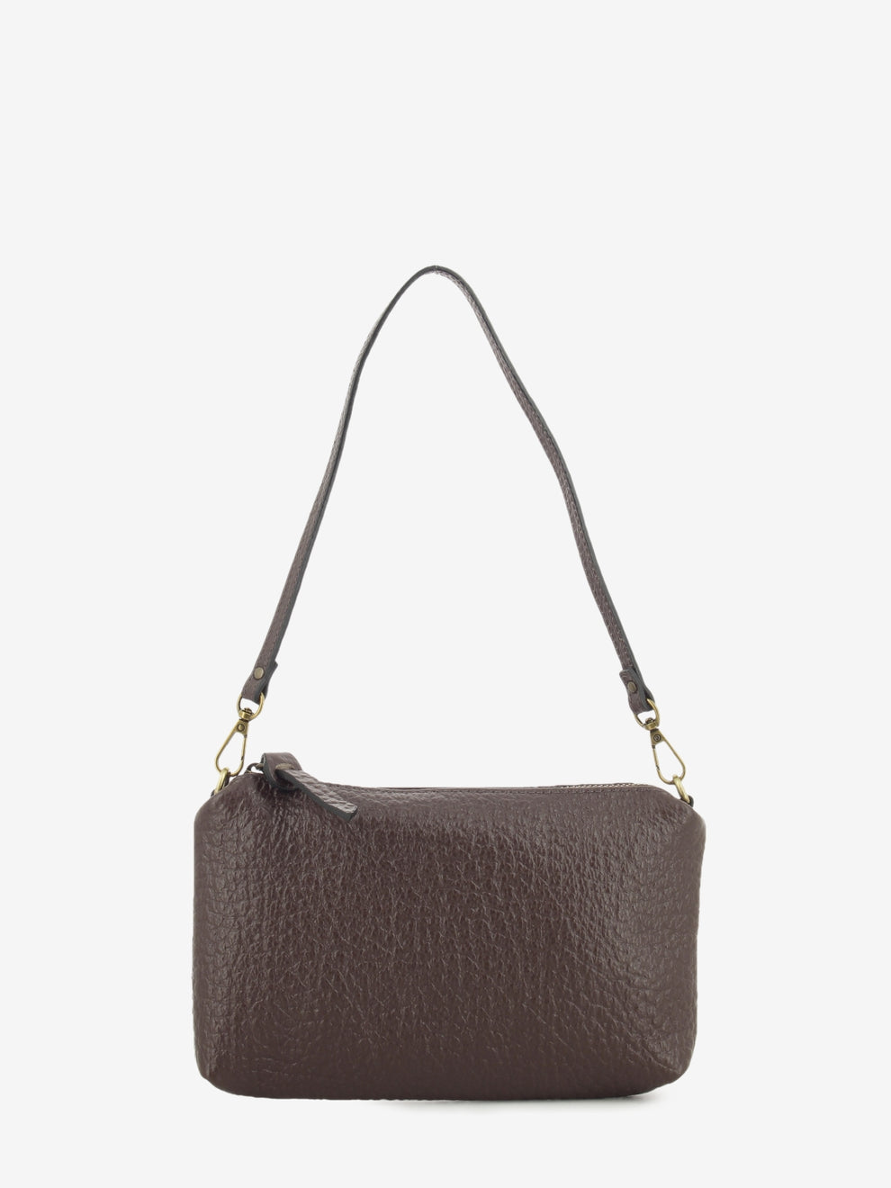DARK BROWN LEATHER BAG 8500_37016