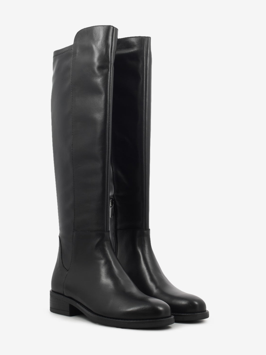 BOOT ZIP CALF LEATHER BLACK JADE-3544ZIP-V_NERO