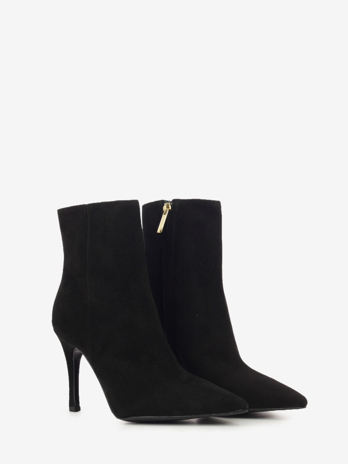 Tronchetto in camoscio nero