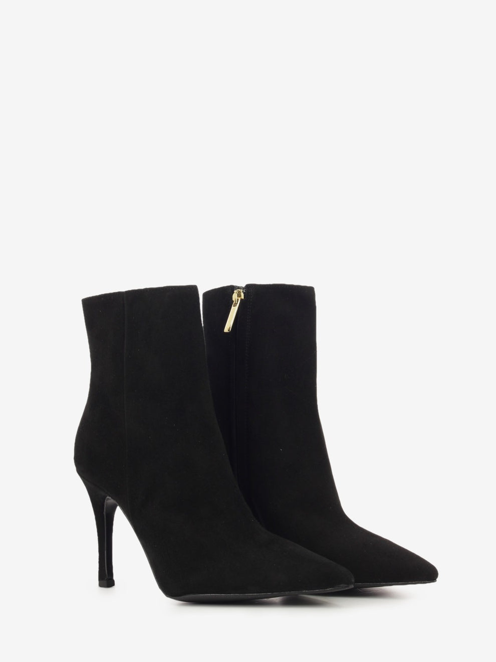 Tronchetto in camoscio nero