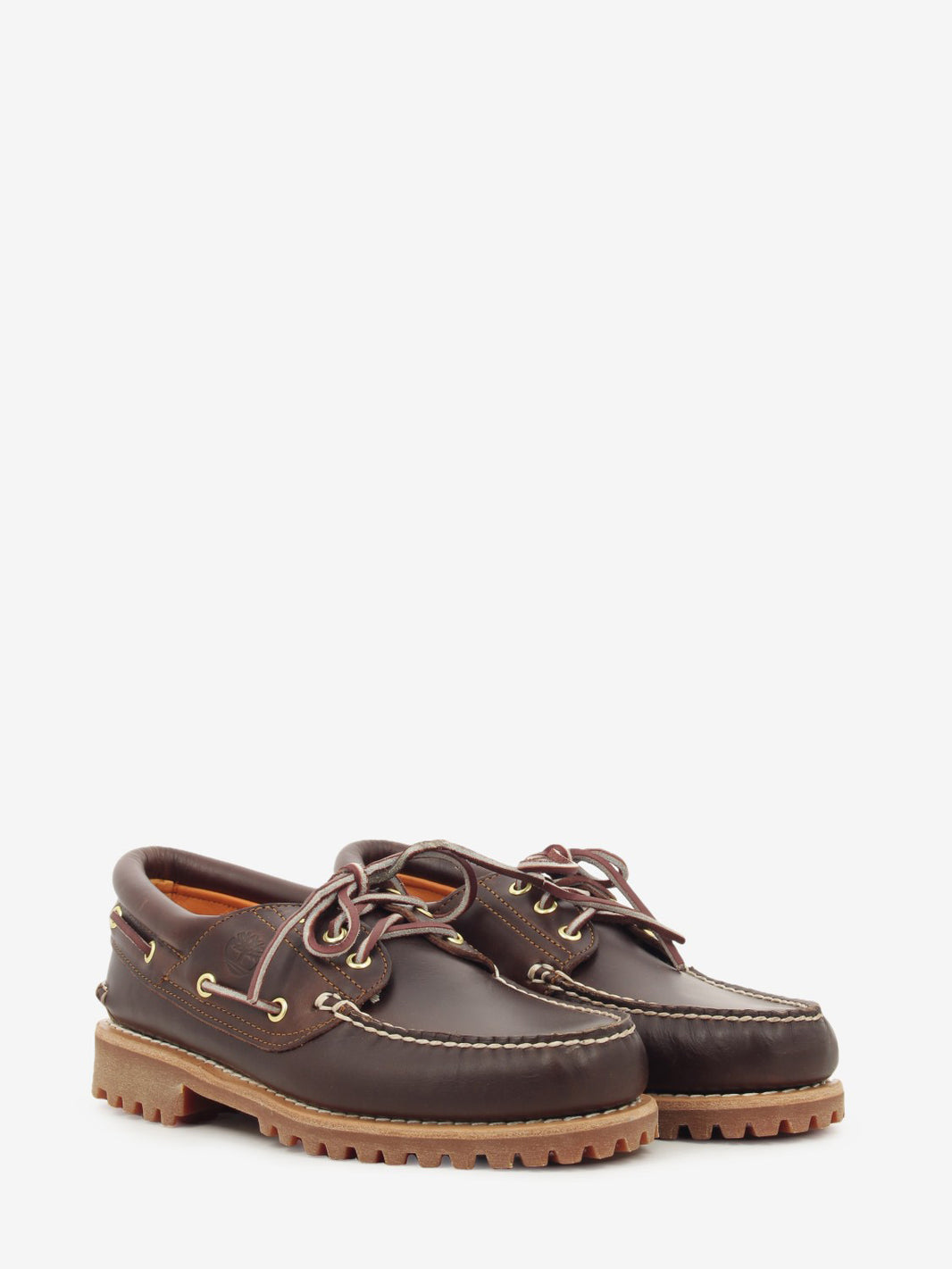 Boat shoe in pelle brown