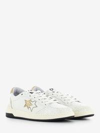 Week star white / gold sneakers