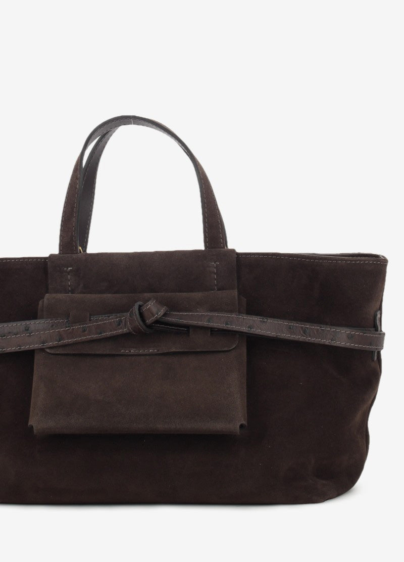 Borsa in suede Belty moka