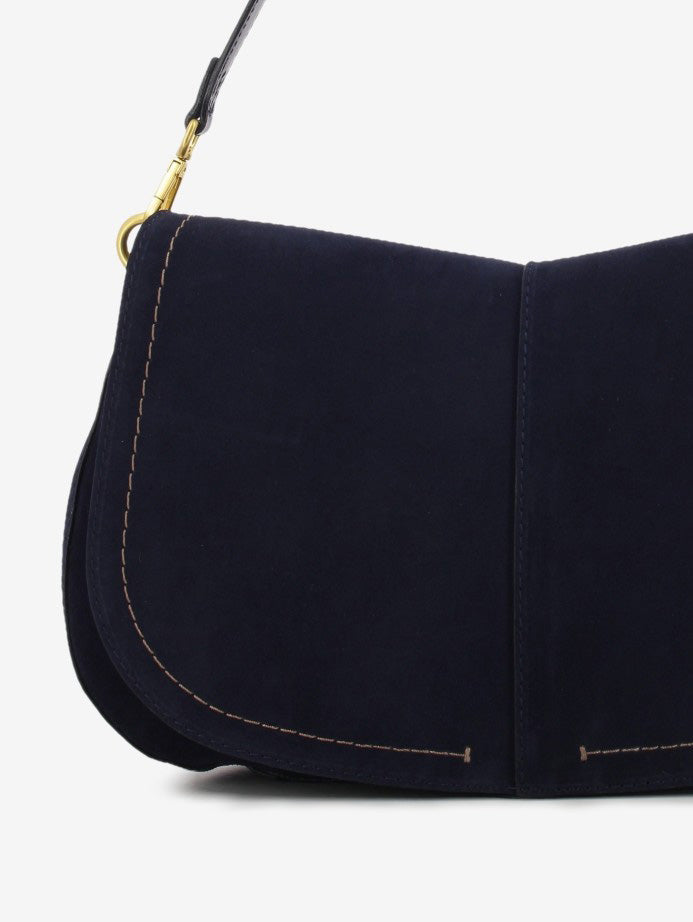 Borsa in suede Helena round notturno
