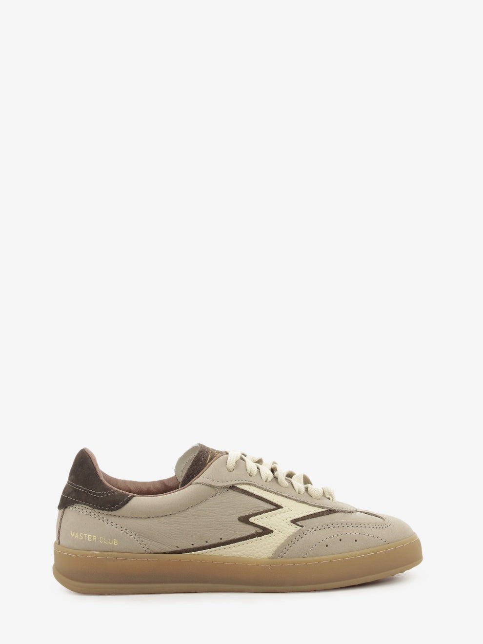 Sneakers Club stone gray / dark brown