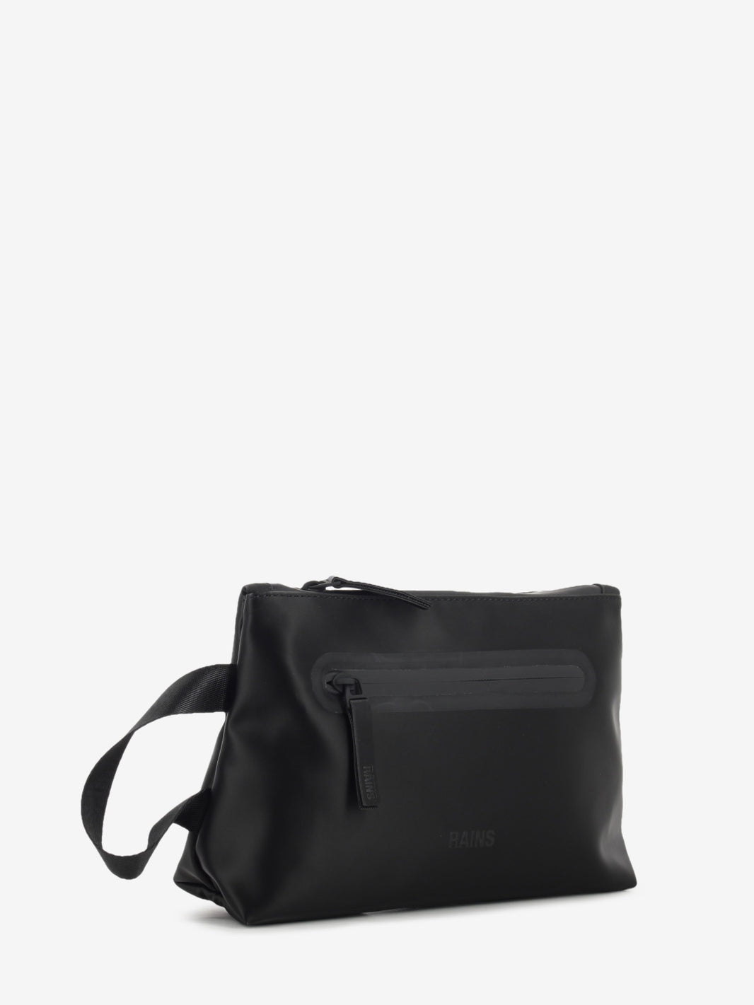 Cosmetic bag zip W3 black satin
