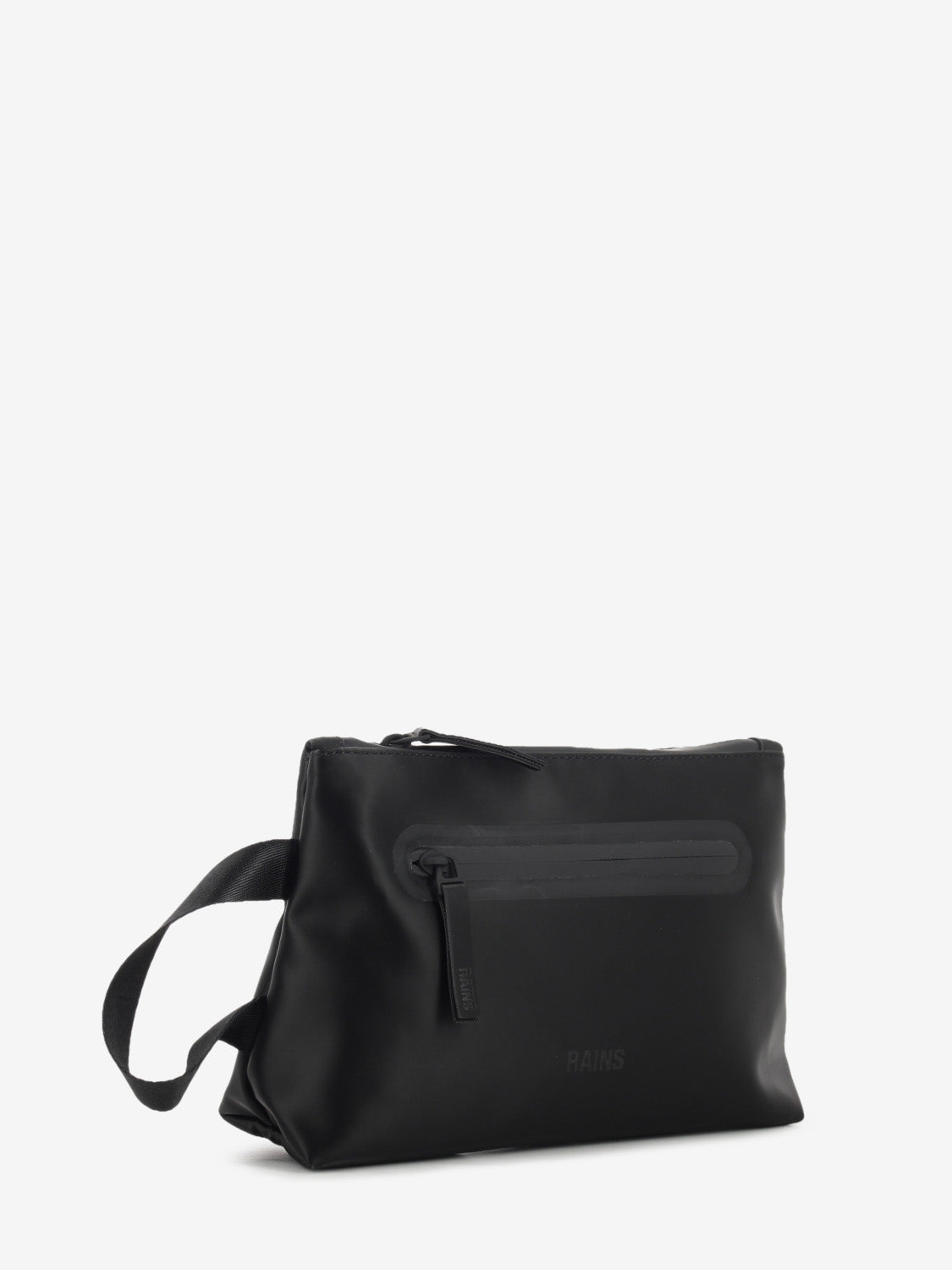 COSMETIC BAG ZIP W3 BLACK SATIN 16250_191