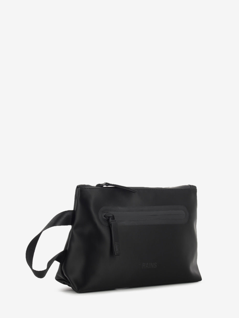 COSMETIC BAG ZIP W3 BLACK SATIN 16250_191