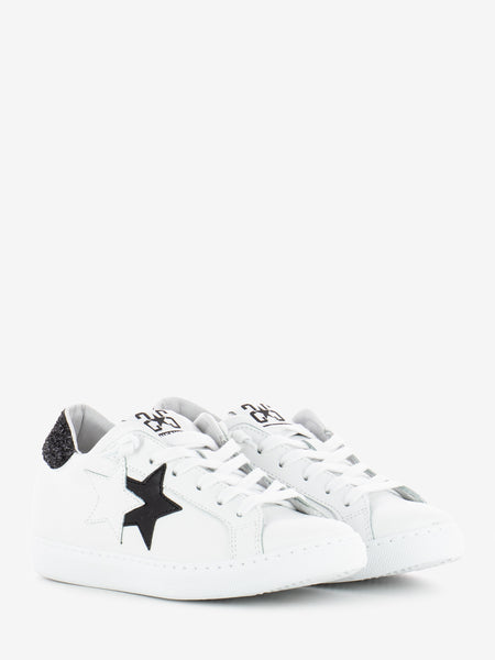 Sneaker glitter white