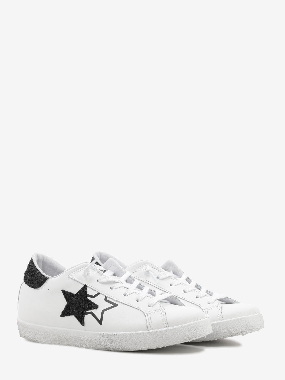 LOW SNEAKER IN WHITE LEATHER WITH BLACK DETAILS 2SD4898_034