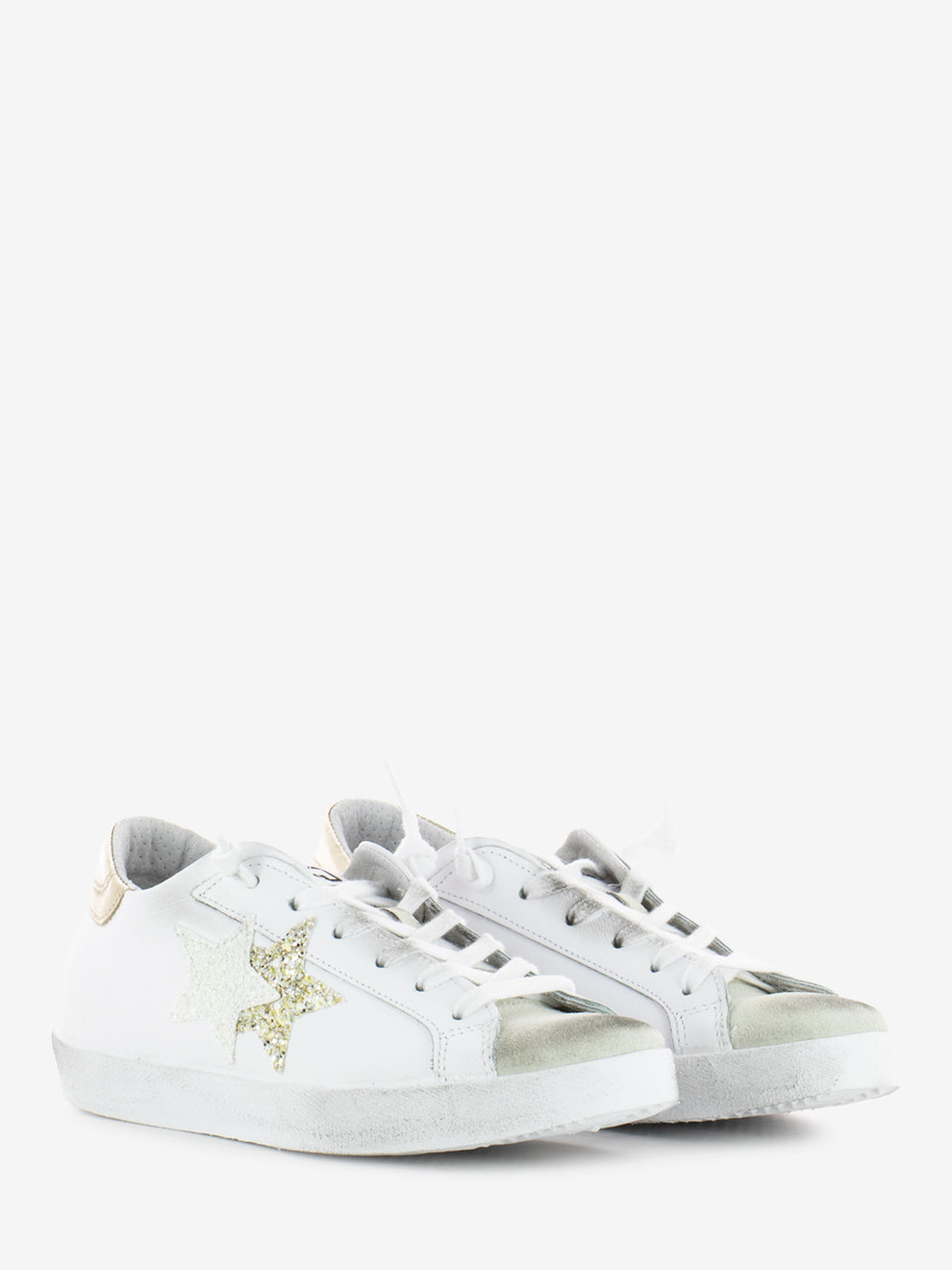 Prime Star white / gold sneakers
