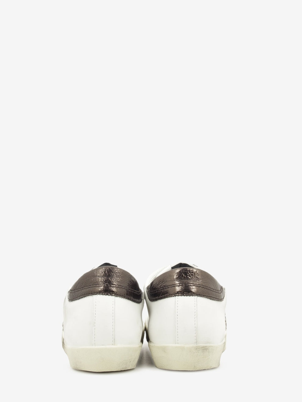 WHITE LEATHER PRIME SNEAKERS BROWN DET. 2SD5283_084