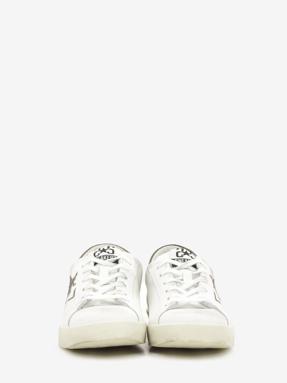 WHITE LEATHER PRIME SNEAKERS BROWN DET. 2SD5283_084