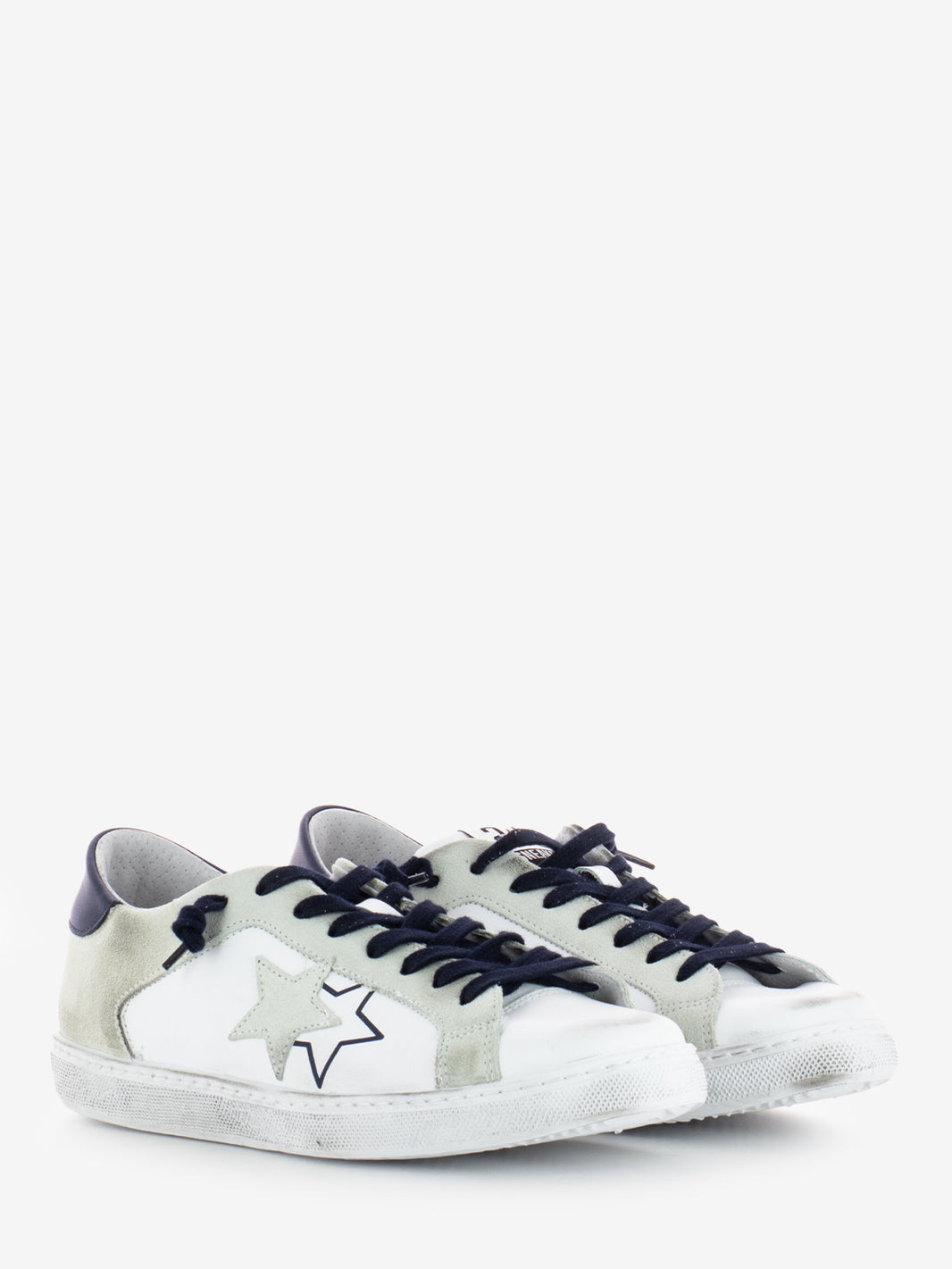 Very Star white / light gray / blue sneakers