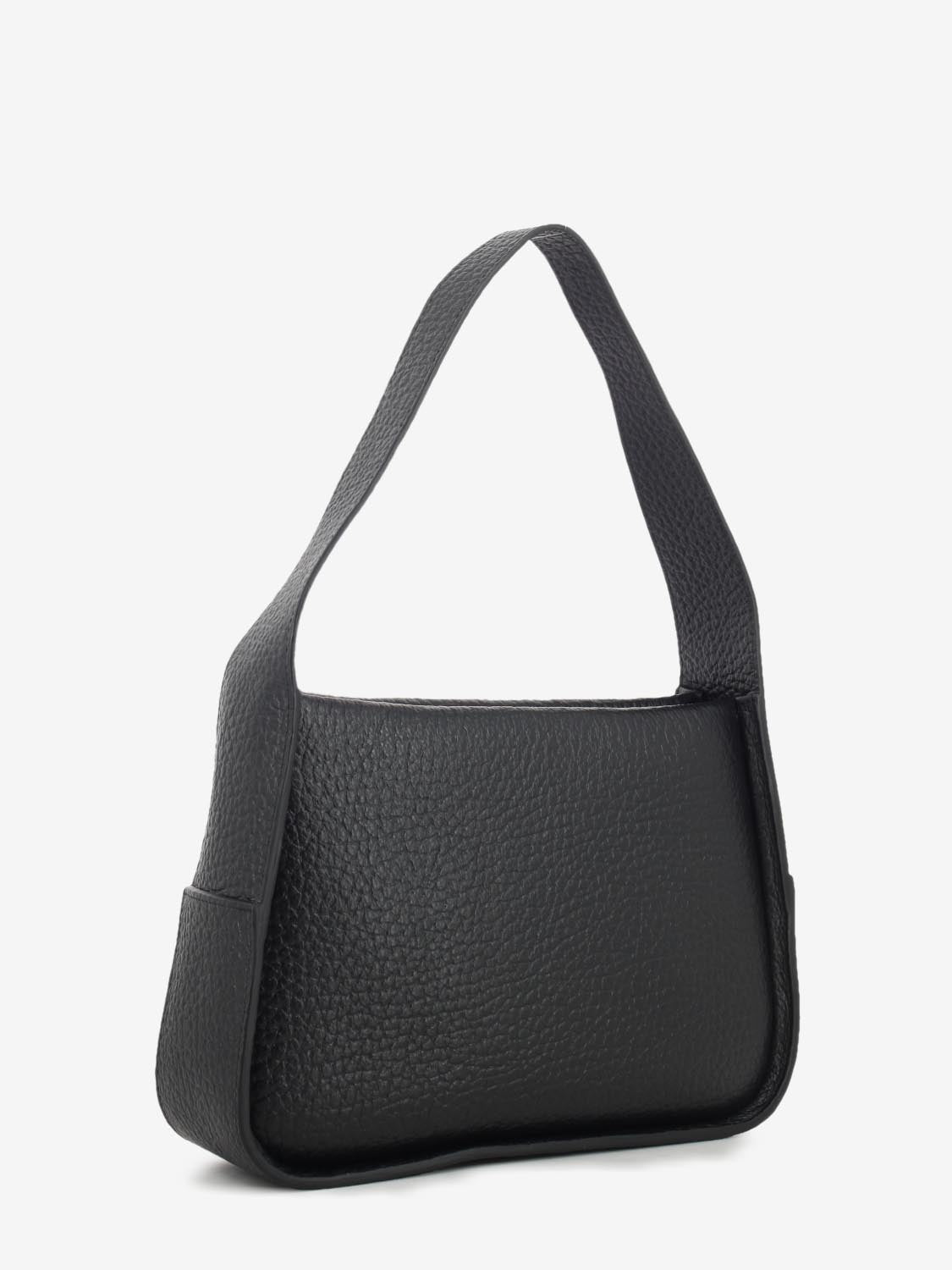 Borsa in pelle martellata nero