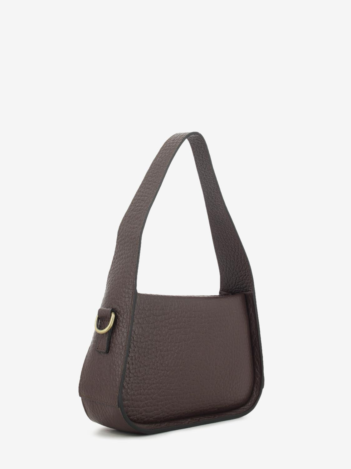 Borsa in pelle maxi grana moro