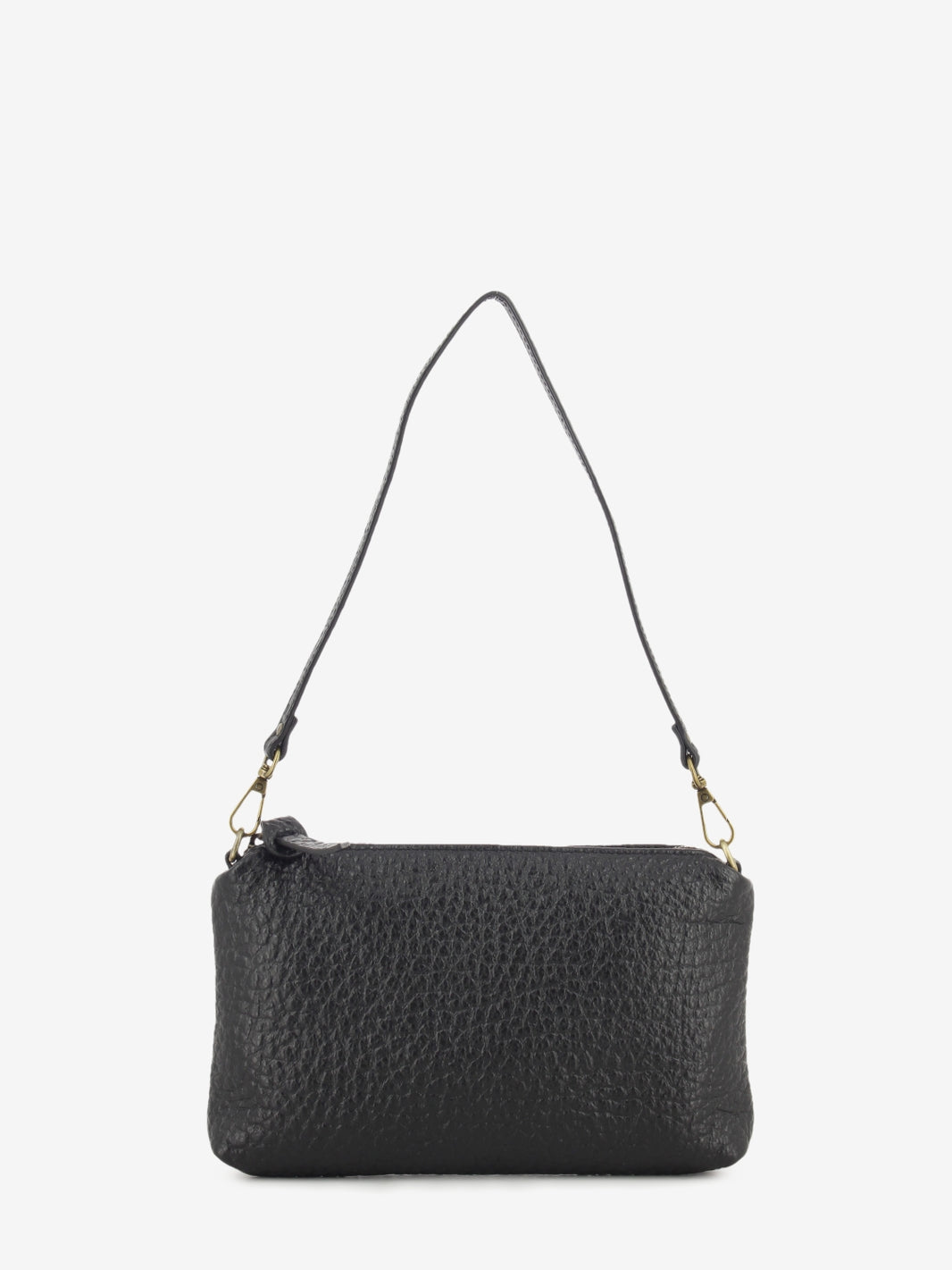BLACK LEATHER BAG WITH CHAIN 8500_10