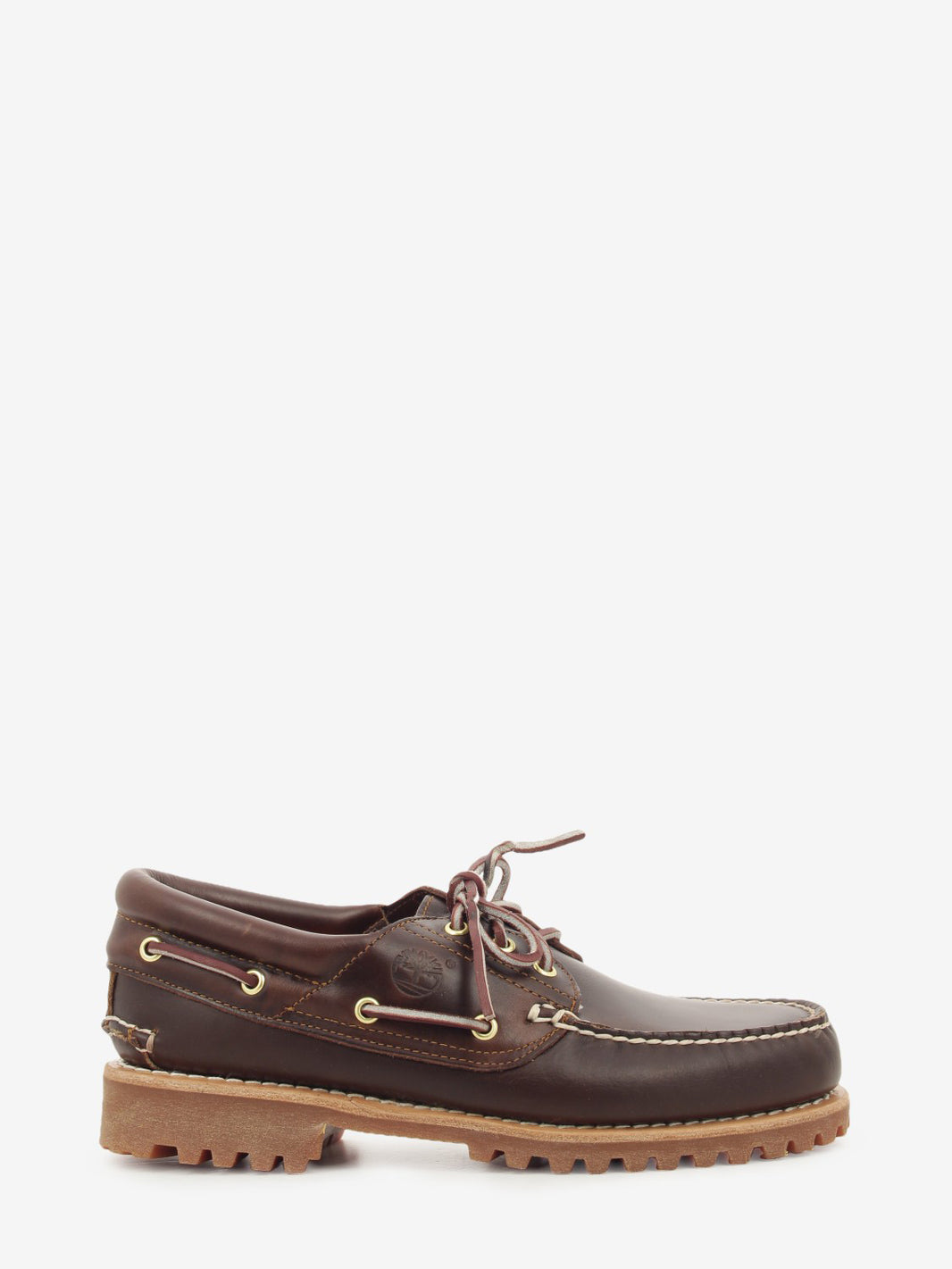 Boat shoe in pelle brown
