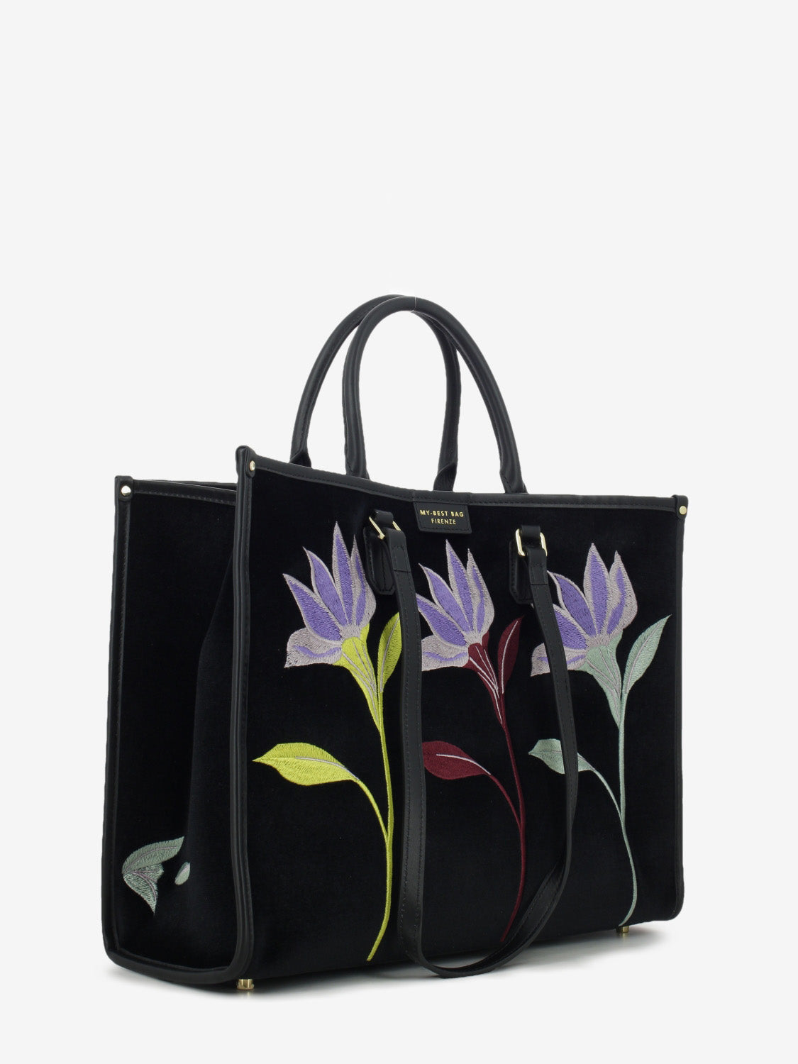 Borsa Atena Essence black flower