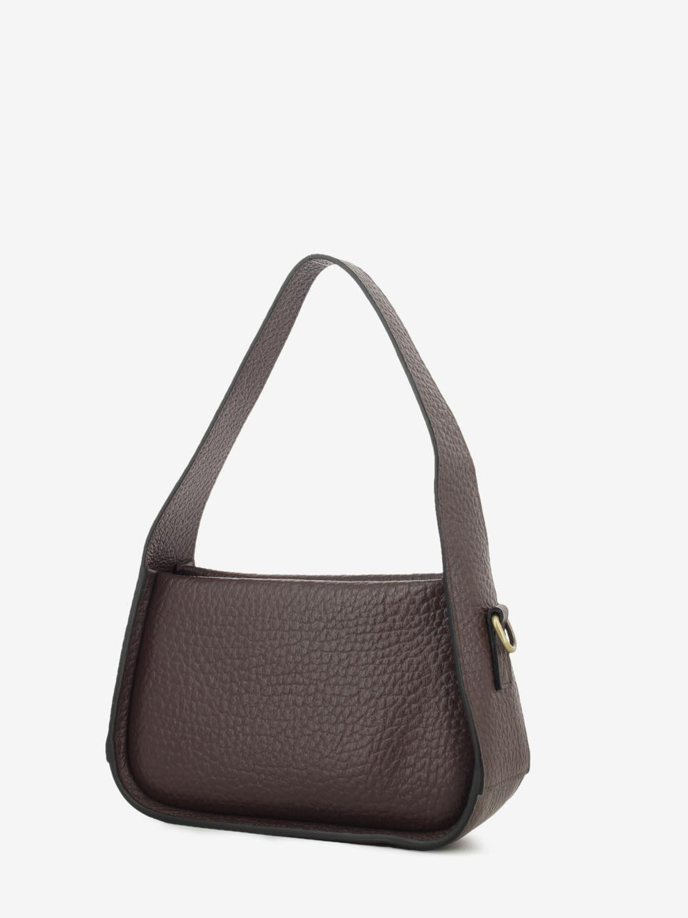 Borsa in pelle maxi grana moro