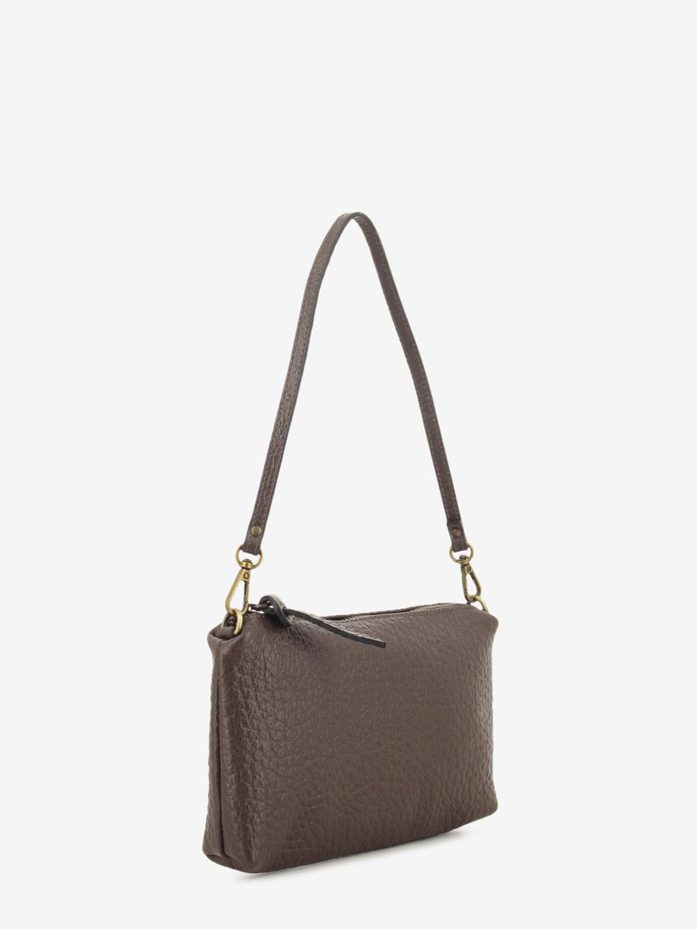 DARK BROWN LEATHER BAG 8500_37016