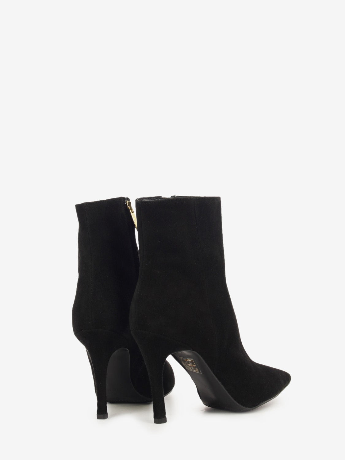 Tronchetto in camoscio nero