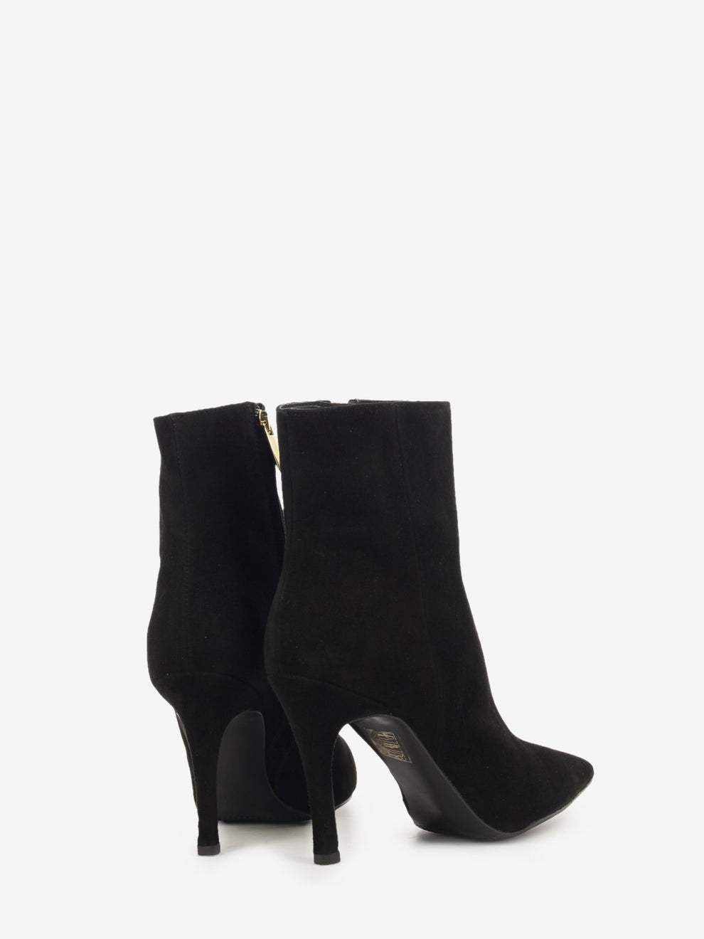 Tronchetto in camoscio nero