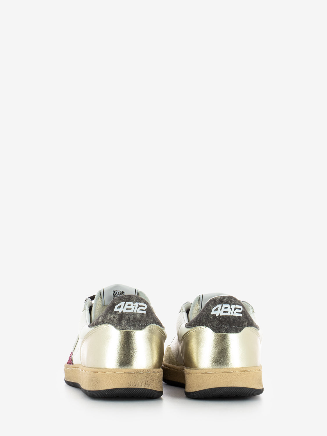 WHITE/GOLD SNEAKER PLAYNEW-D225