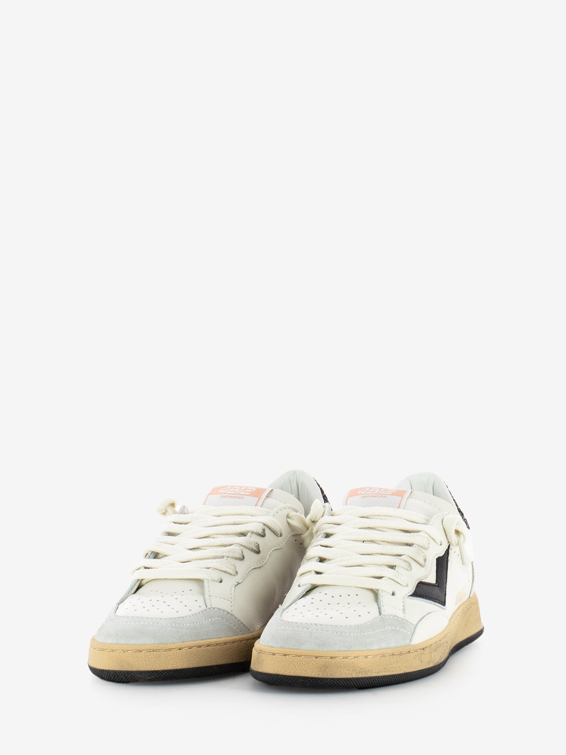 Play New D164 white / black glitter sneaker