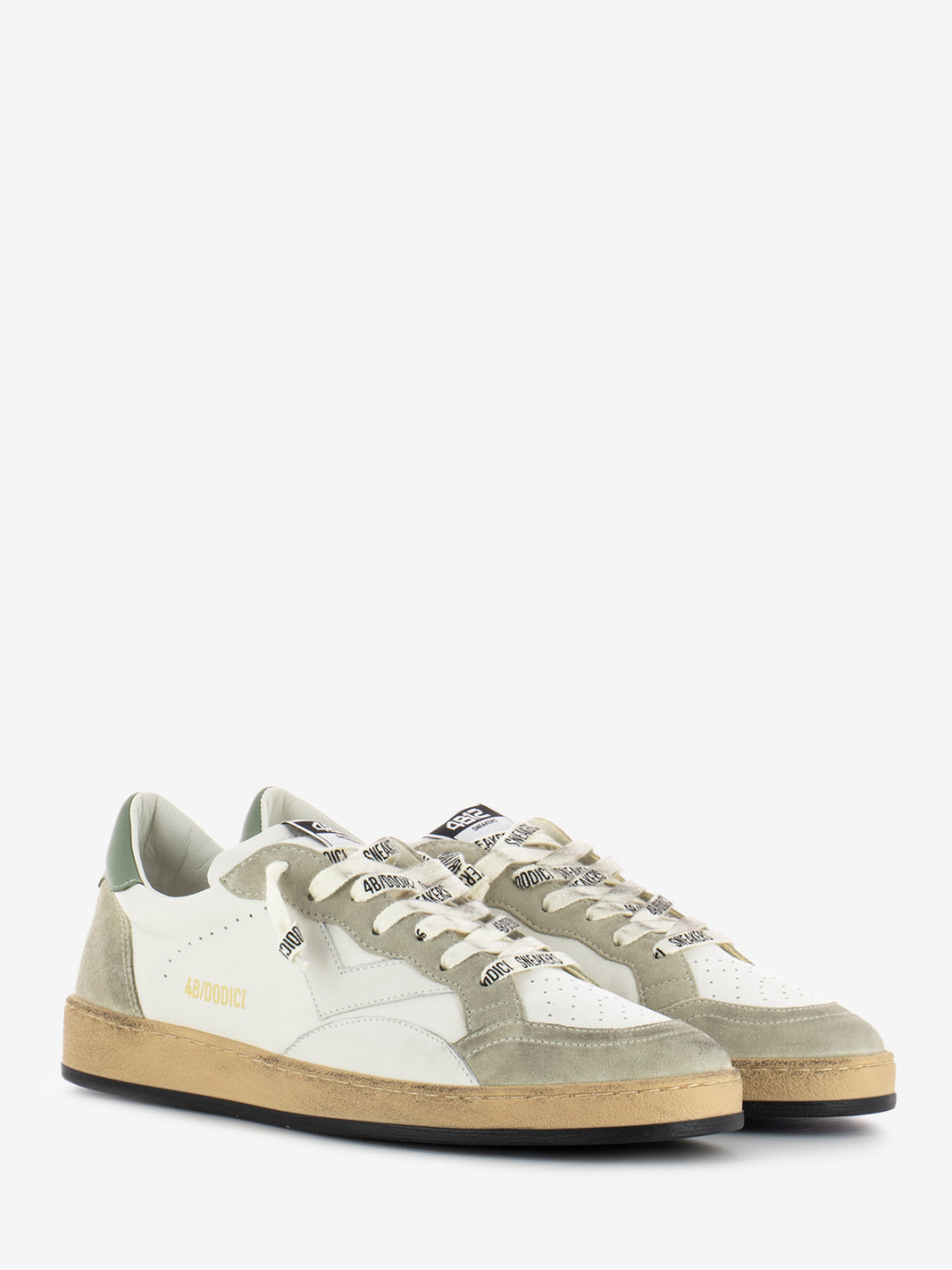 Play New white / green sneaker
