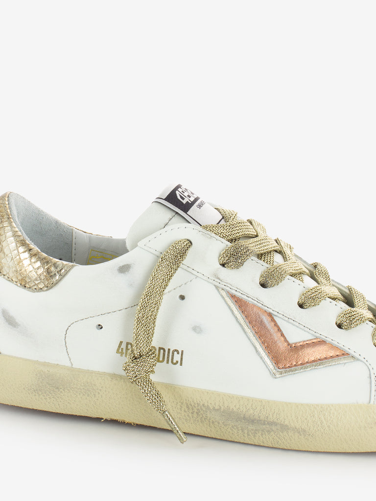 4B12 - Sneaker Suprime bianco / bronzo