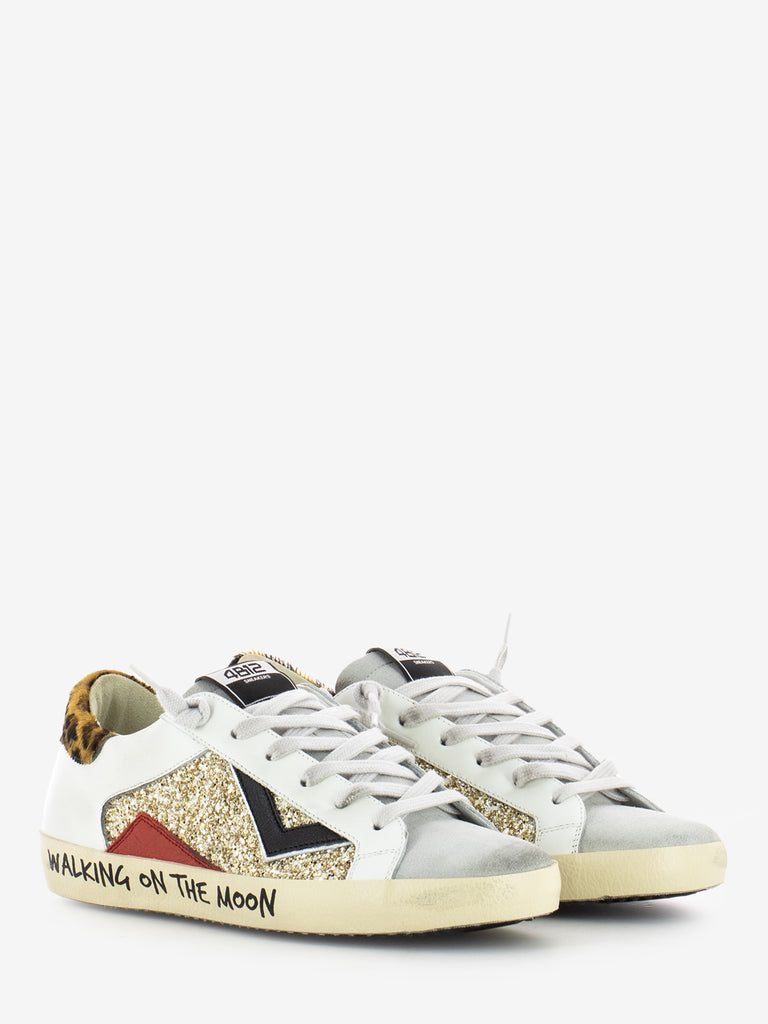 4B12 - Sneaker Suprime leopardato / glitter