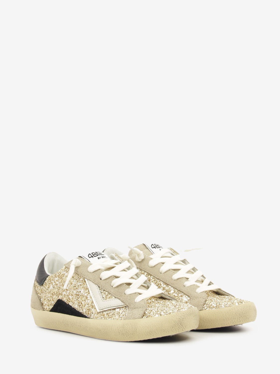 Sneakers glitter Suprime platino