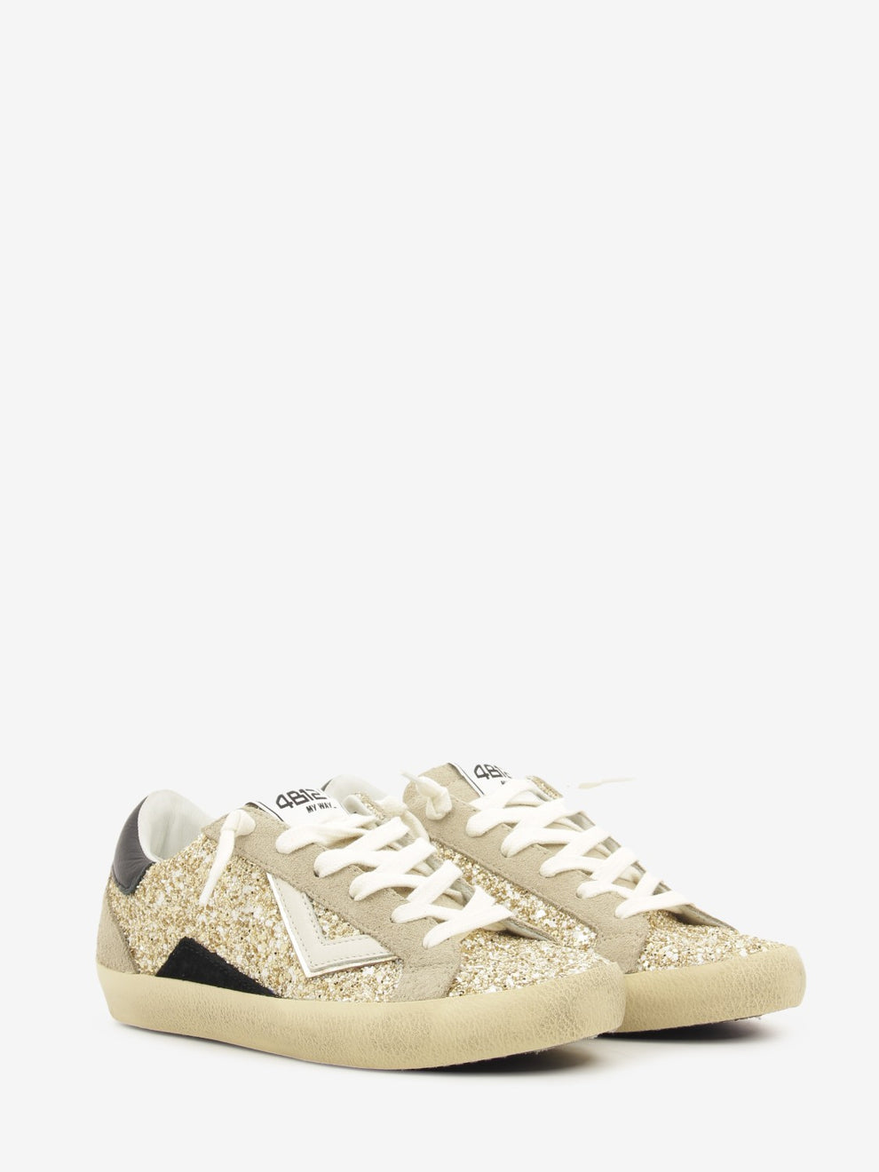 Sneakers glitter Suprime platino