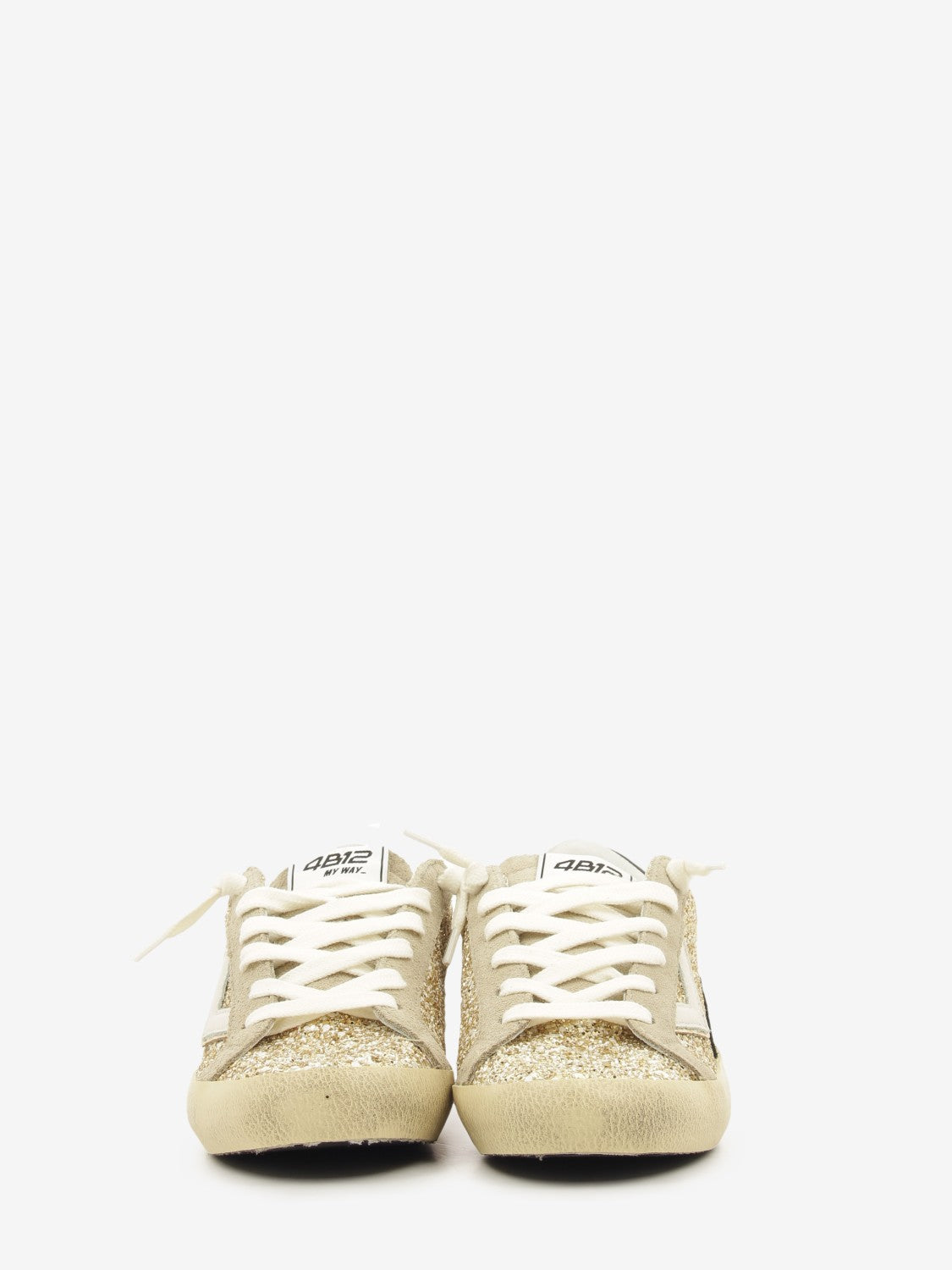 Sneakers glitter Suprime platino