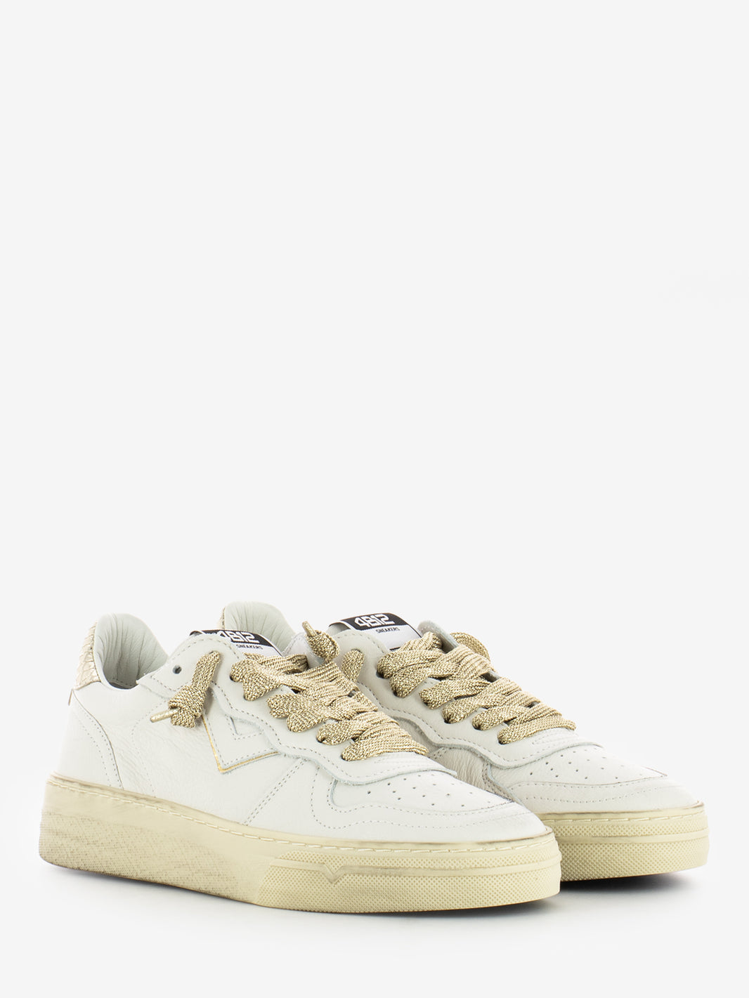 Hyper White/Gold Sneakers