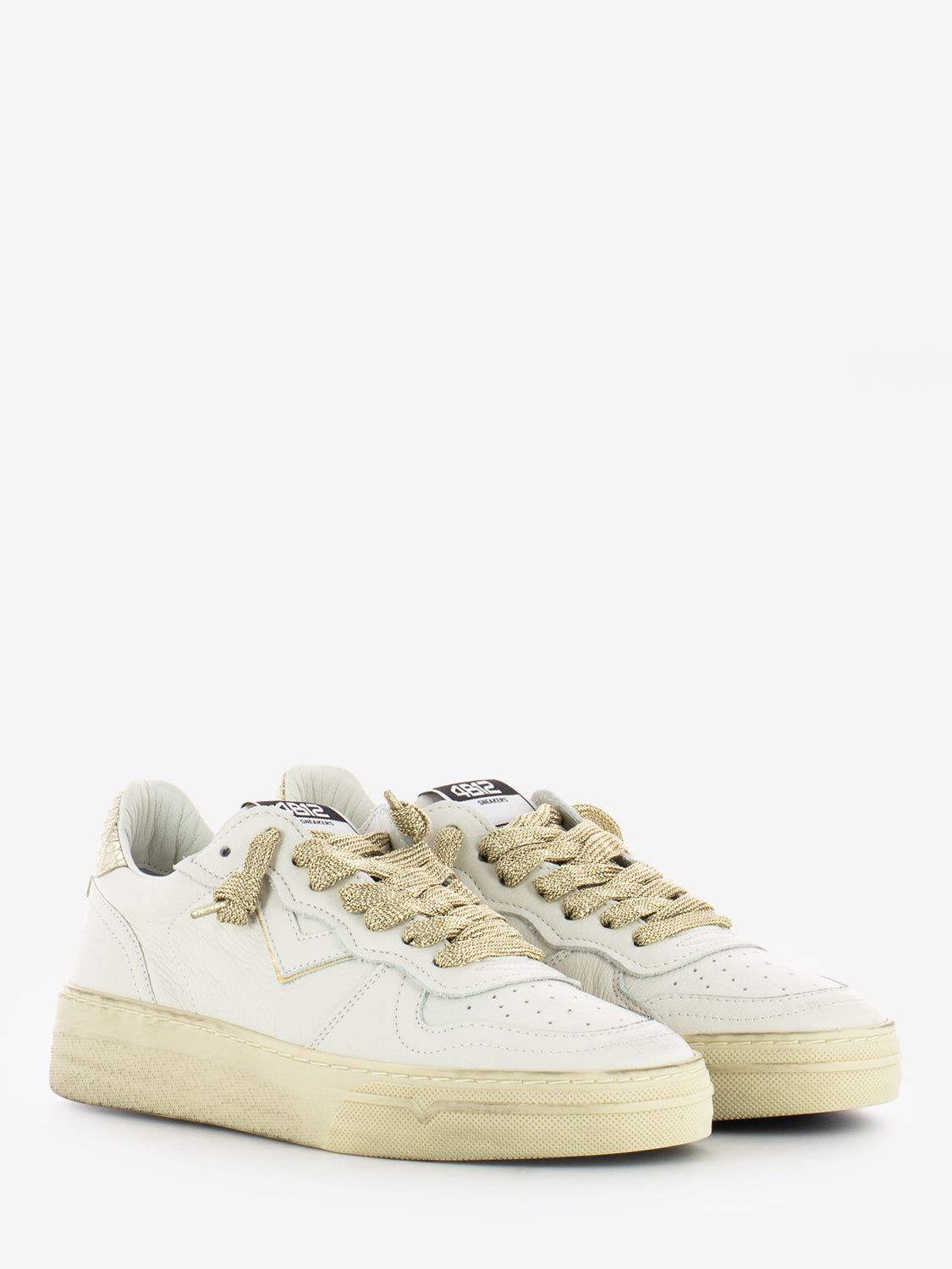 Hyper White/Gold Sneakers