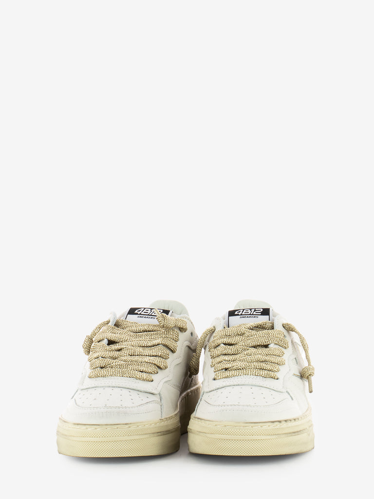 4B12 - Sneakers Hyper bianco / Oro