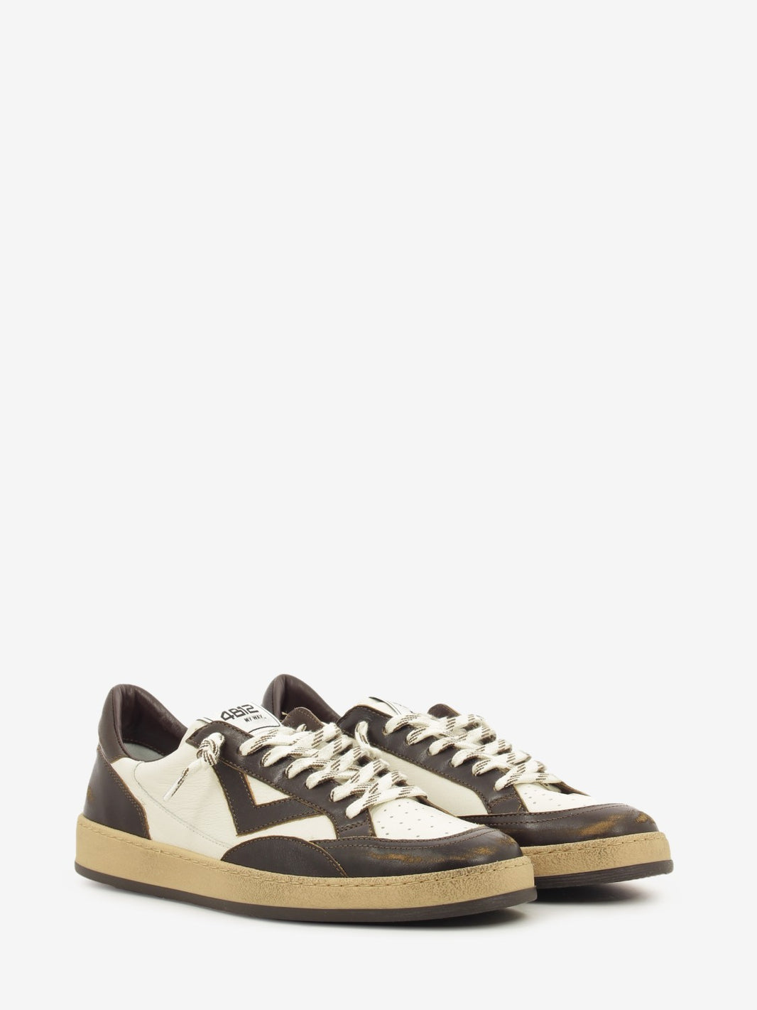 Sneakers in pelle PlayNew coffee / white