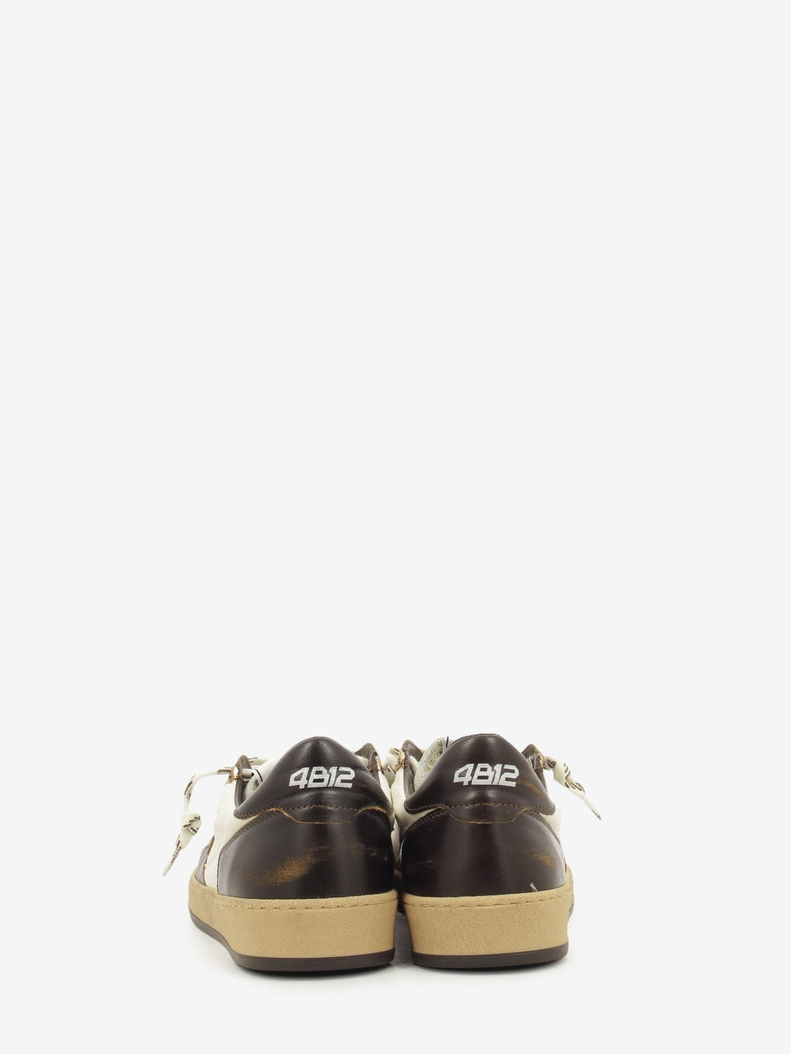 Sneakers in pelle PlayNew coffee / white