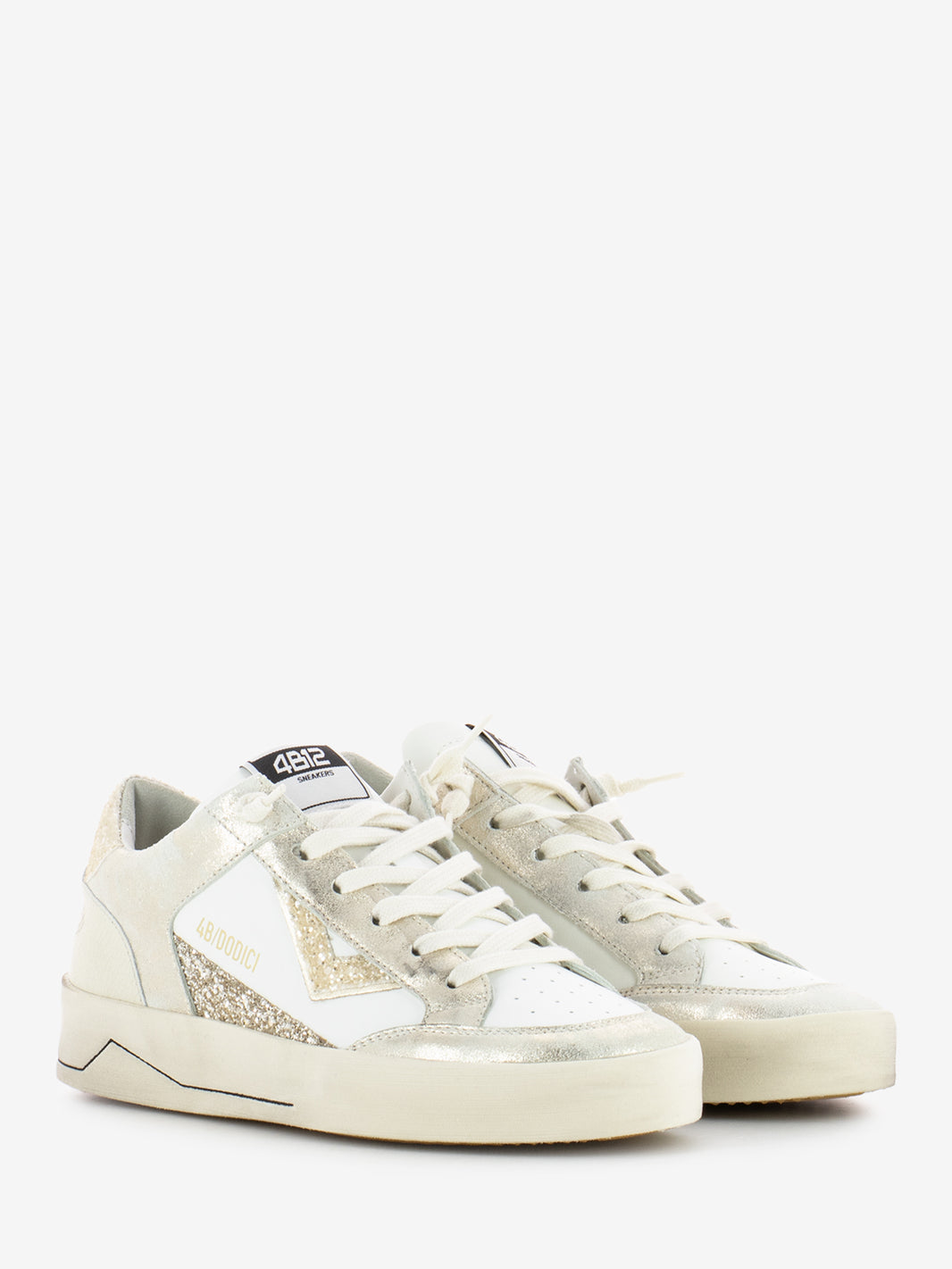 White / platinum Kyle sneakers