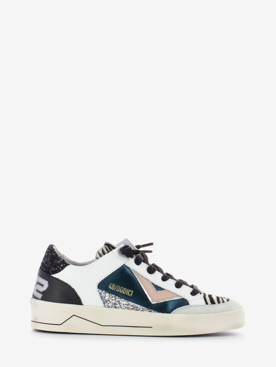 Sneakers Kyle D855 zebra / petrolio