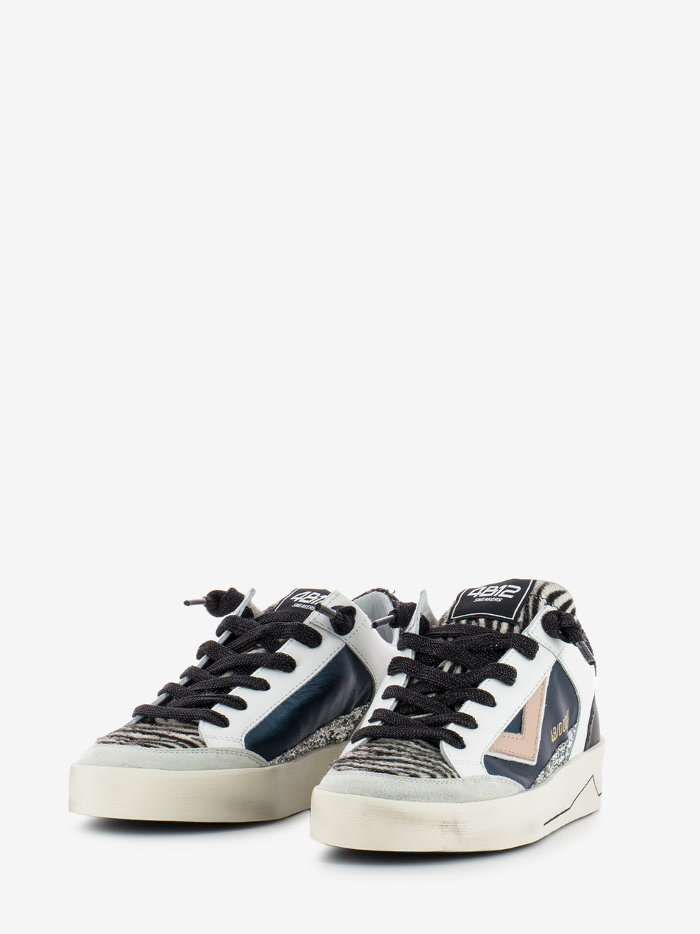 Sneakers Kyle D855 zebra / petrolio