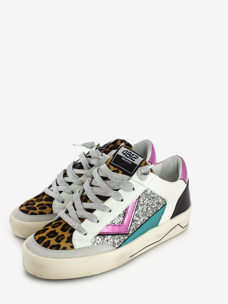 4B12 - Sneakers Kyle-D885 leopardate