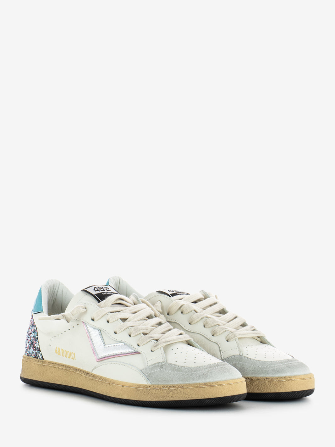 Play white / glitter / lake sneakers