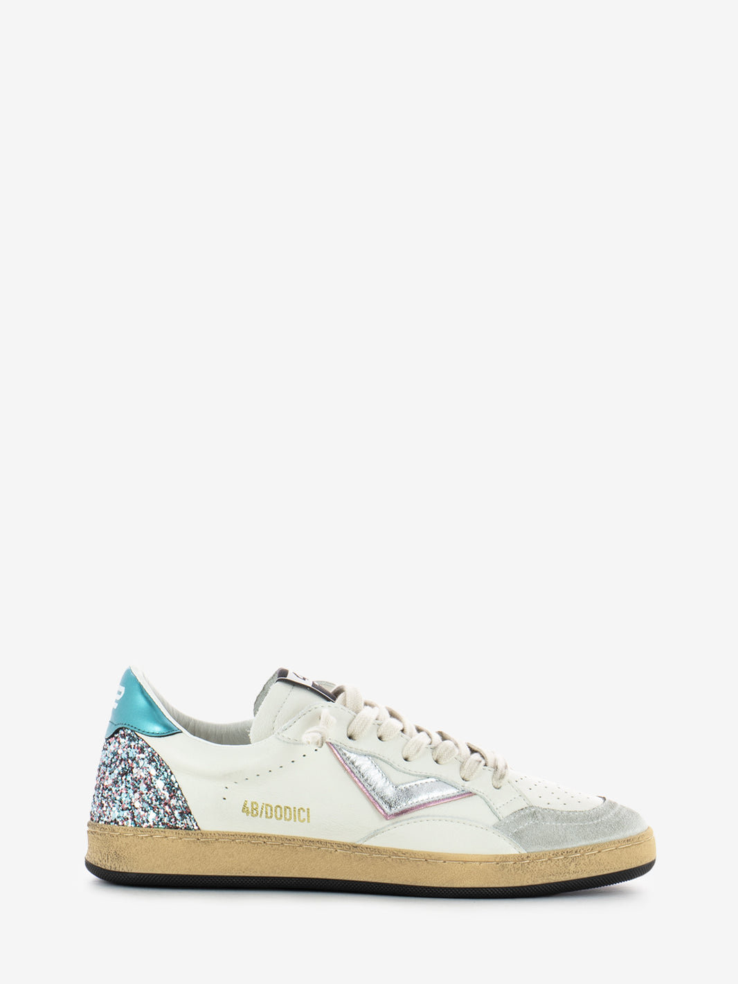 Play white / glitter / lake sneakers