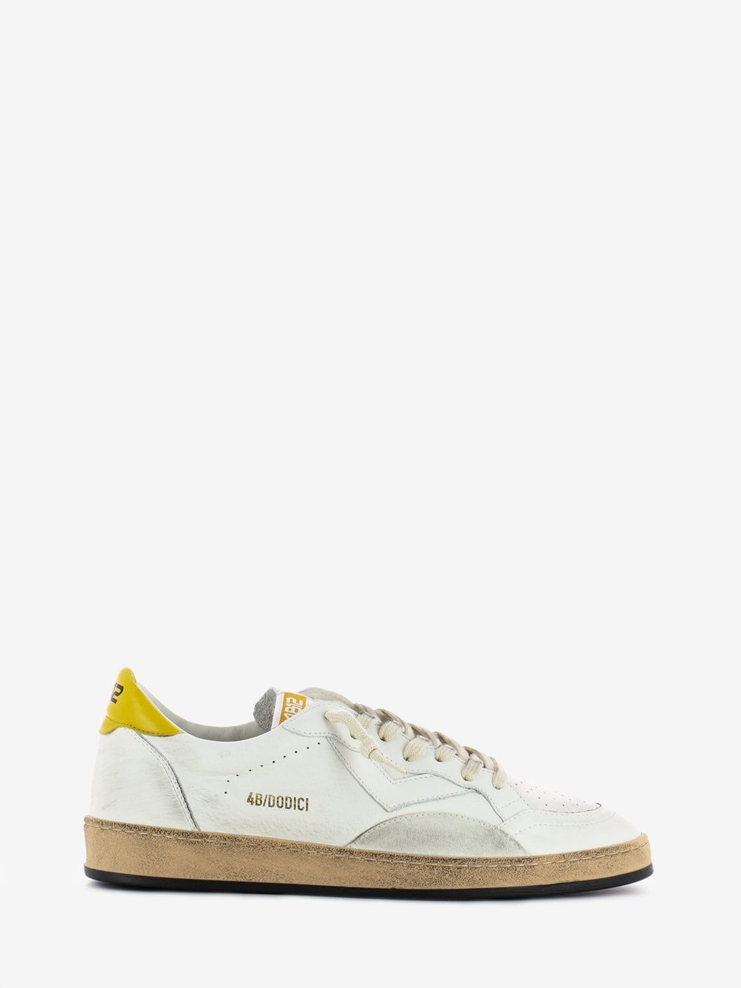 Play New white / yellow sneakers