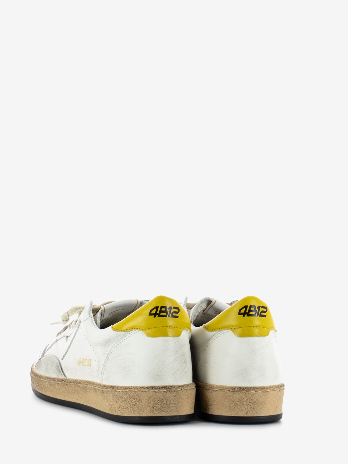 Play New white / yellow sneakers